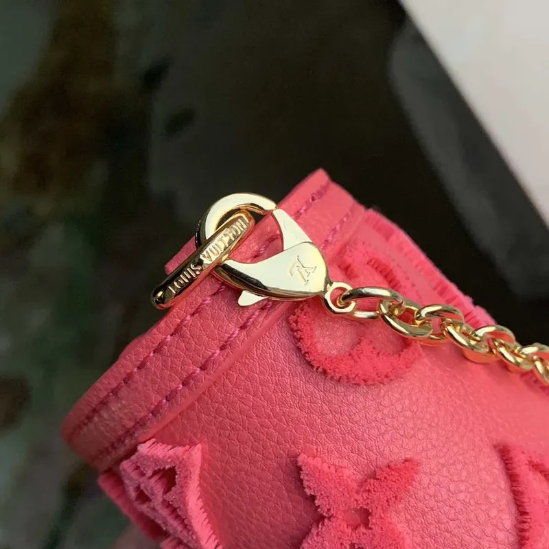 LV M20747 Louis Vuitton Dauphine Mini Bag Monogram Fluo Růžová