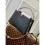 LV M20708 Louis Vuitton Capucines MM Kabelka Černá