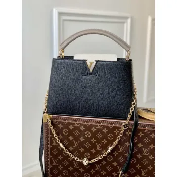 LV M20708 Louis Vuitton Capucines BB Kabelka Černá