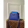 LV M20844 Louis Vuitton Capucines Mini Kabelka Modrá
