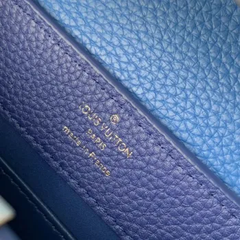 LV M20844 Louis Vuitton Capucines Mini Kabelka Modrá