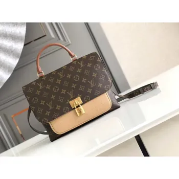 LV M44257 Louis Vuitton Marignan Messenger Top Handle Monogram M43960 Taška Meruňková