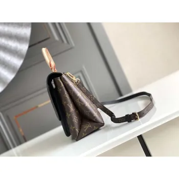 LV M44259 Louis Vuitton Marignan Messenger Top Handle Monogram M44257 Taška Černá