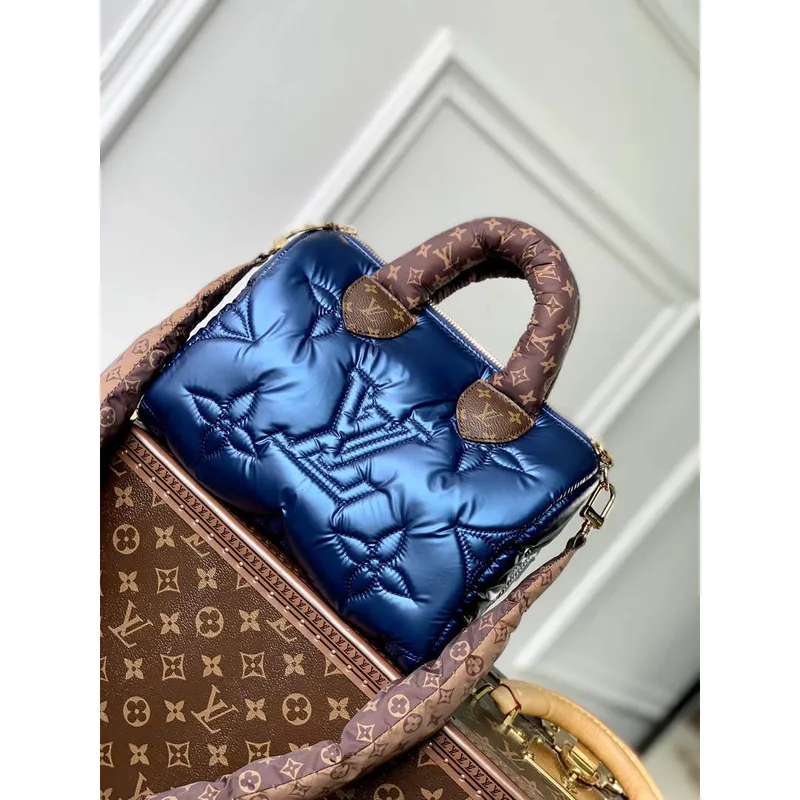 LV M21061 Louis Vuitton Speedy Bandouliere 25 Kabelka Námořnická Modrá