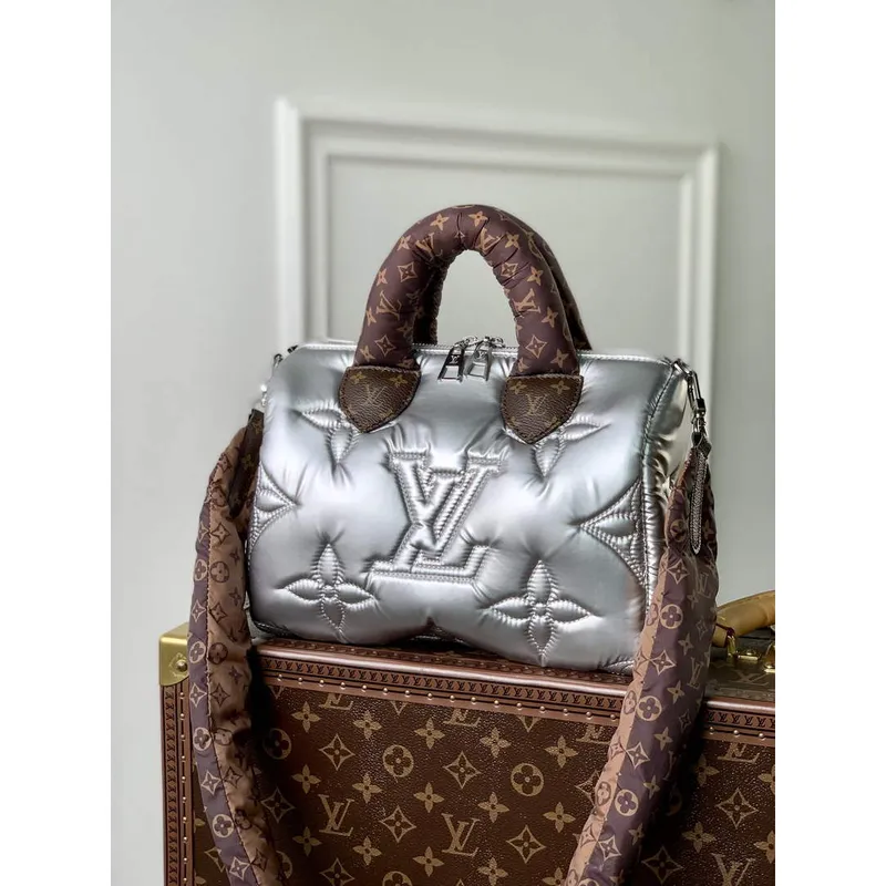 LV M20973 Louis Vuitton Speedy Bandouliere 25 Kabelka Stříbrná