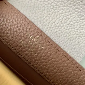 LV M21045 Louis Vuitton Capucines Mini Kabelka Trianon Růžová / Šedobéžová