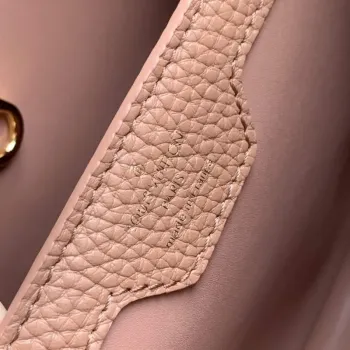 LV M21045 Louis Vuitton Capucines BB Kabelka Trianon Růžová / Šedobéžová