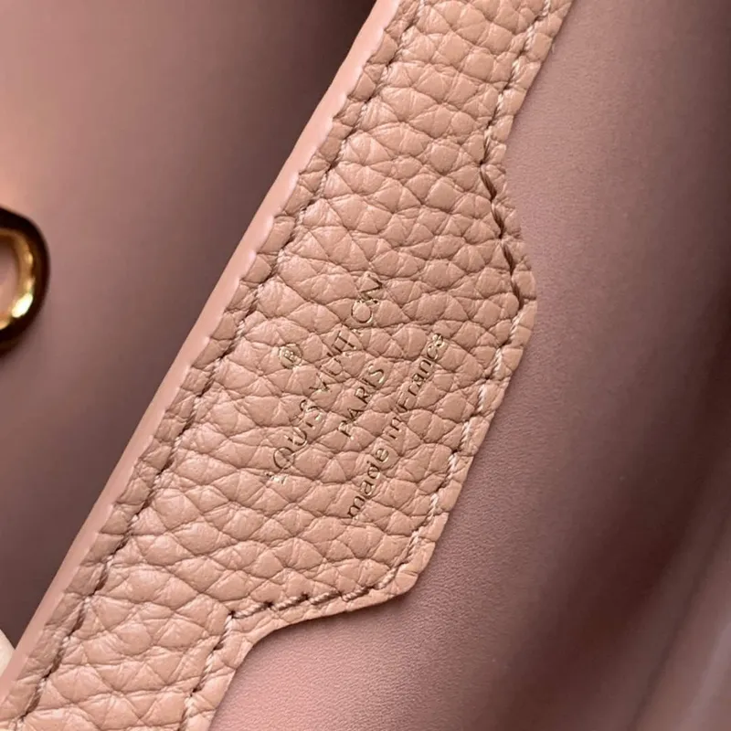 LV M21045 Louis Vuitton Capucines BB Kabelka Trianon Růžová / Šedobéžová