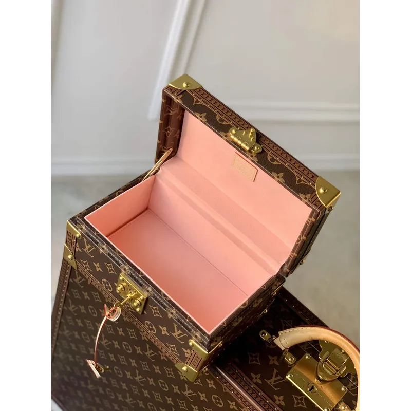 LV M20292 Louis Vuitton Coffret Tresor 24 Pouzdro Růžové