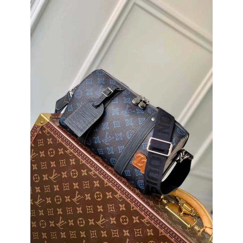 LV M46339 Taška Louis Vuitton City Keepall Modrá