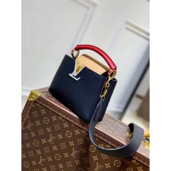 LV M20704 Louis Vuitton Capucines Mini Kabelka Černá