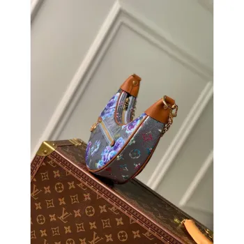 LV M21183 Louis Vuitton Loop Baguette Kabelka Modrá