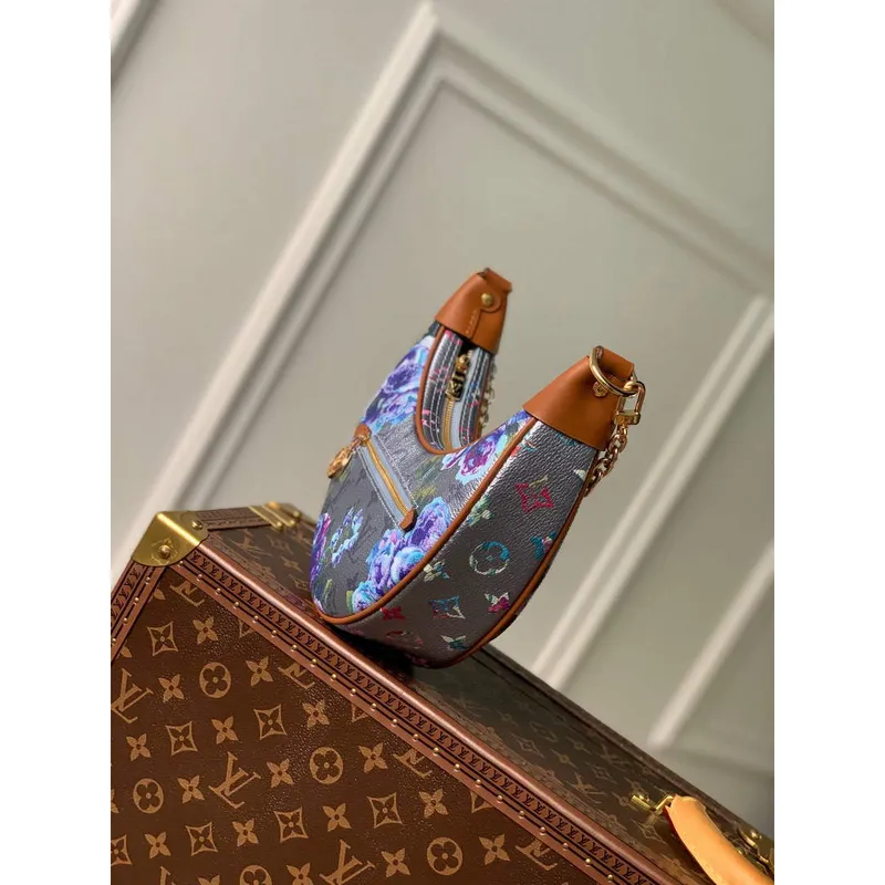 LV M21183 Louis Vuitton Loop Baguette Kabelka Modrá