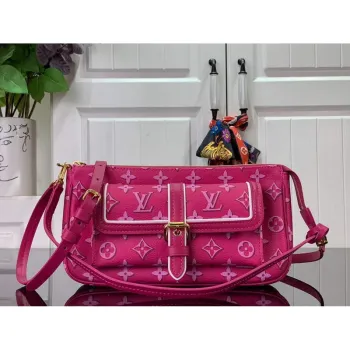 LV M46161 Louis Vuitton Maxi Multi Pochette Accessoires Fuchsie Růžová