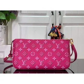LV M46161 Louis Vuitton Maxi Multi Pochette Accessoires Fuchsie Růžová