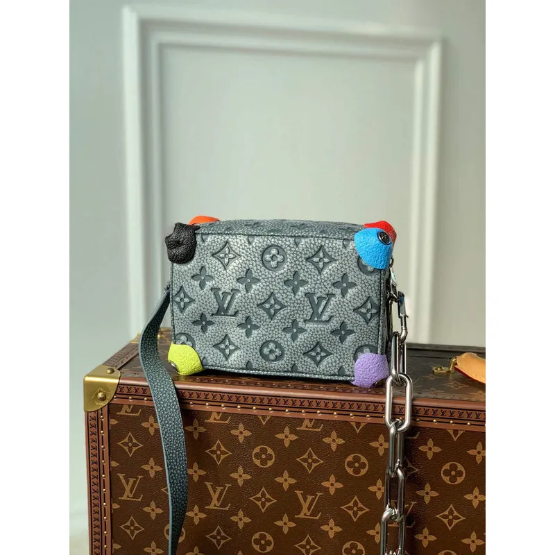 LV M81606 Louis Vuitton Mini Soft Trunk Šedá