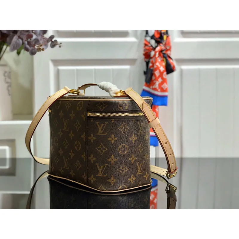LV M42265 Louis Vuitton Nice BB Monogram plátno
