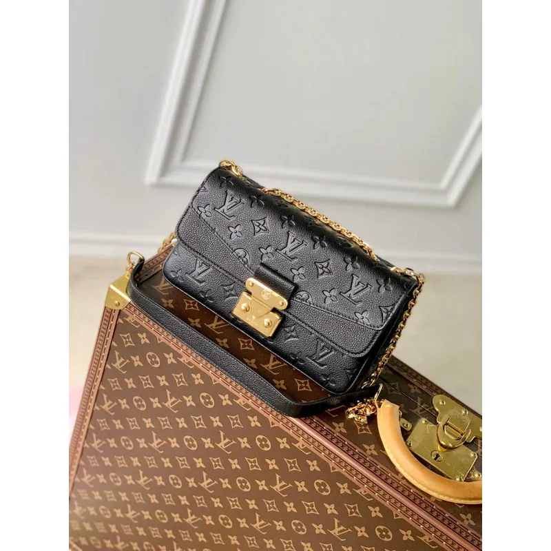 LV M46200 Louis Vuitton Marceau Chain Bag Černá