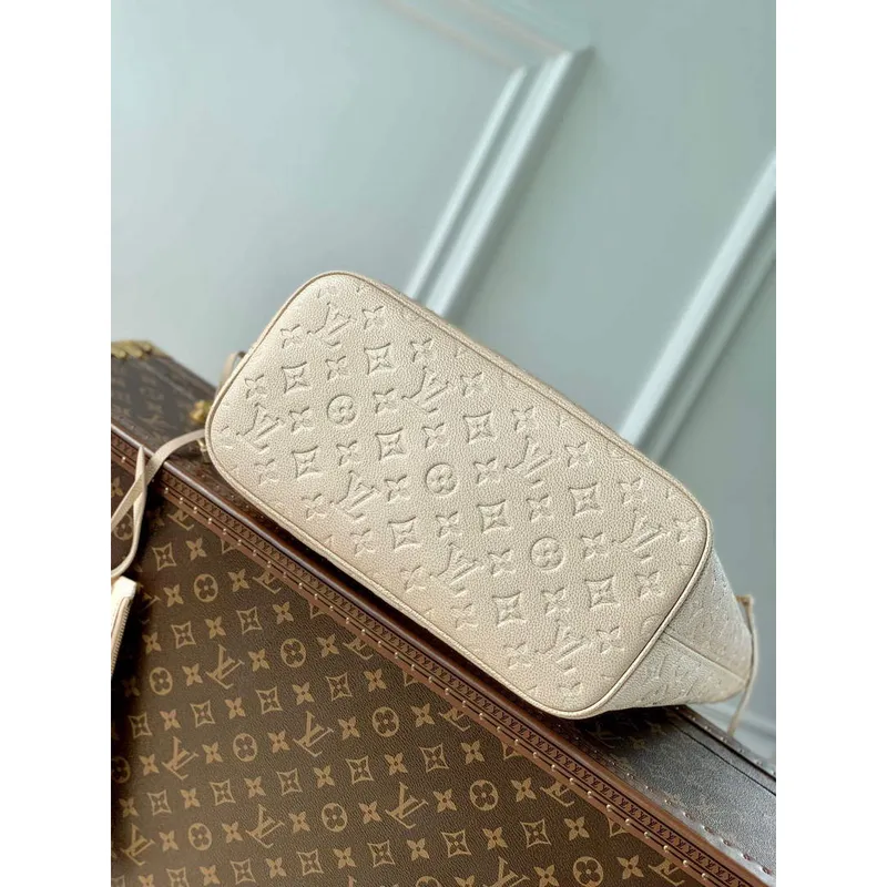 LV M46231 Louis Vuitton Neverfull MM Taška Pale Beige