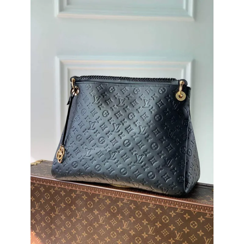 LV M41066 Louis Vuitton Artsy MM Kabelka Černá Hnědá