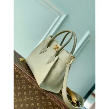 LV M57729 Louis Vuitton Taška On My Side PM Béžová