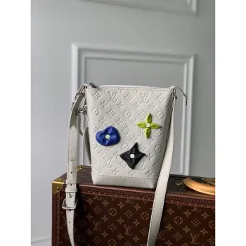LV M20875 Louis Vuitton Hobo Cruiser PM Taška Bílá