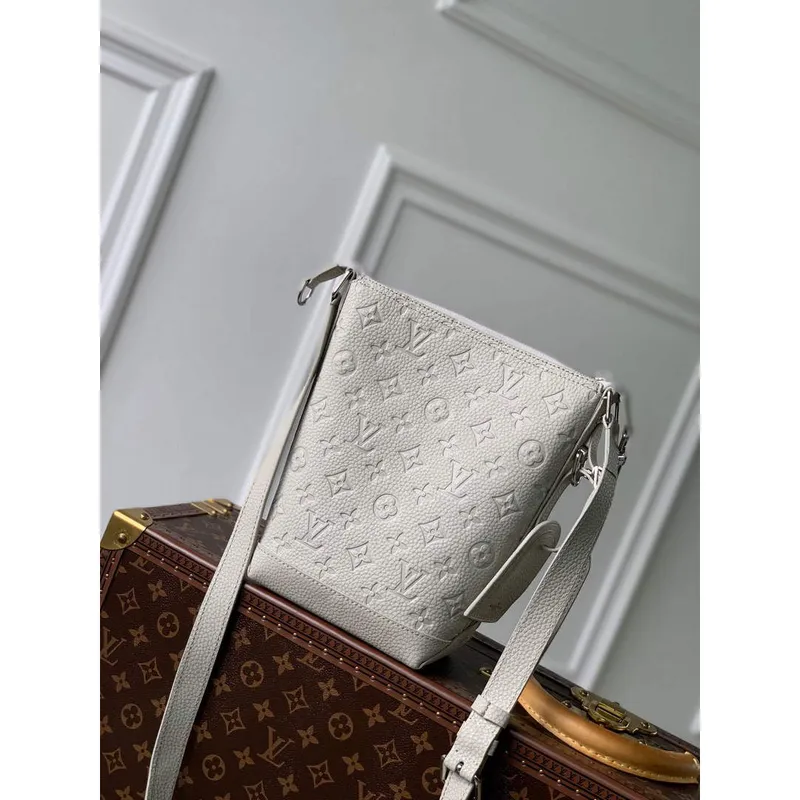 LV M20875 Louis Vuitton Hobo Cruiser PM Taška Bílá