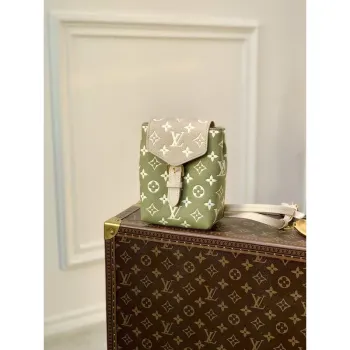 LV M81351 Louis Vuitton Tiny Backpack M80738 Monogram Empreinte Zelená