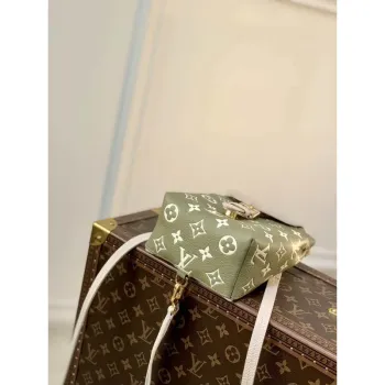 LV M81351 Louis Vuitton Tiny Backpack M80738 Monogram Empreinte Zelená