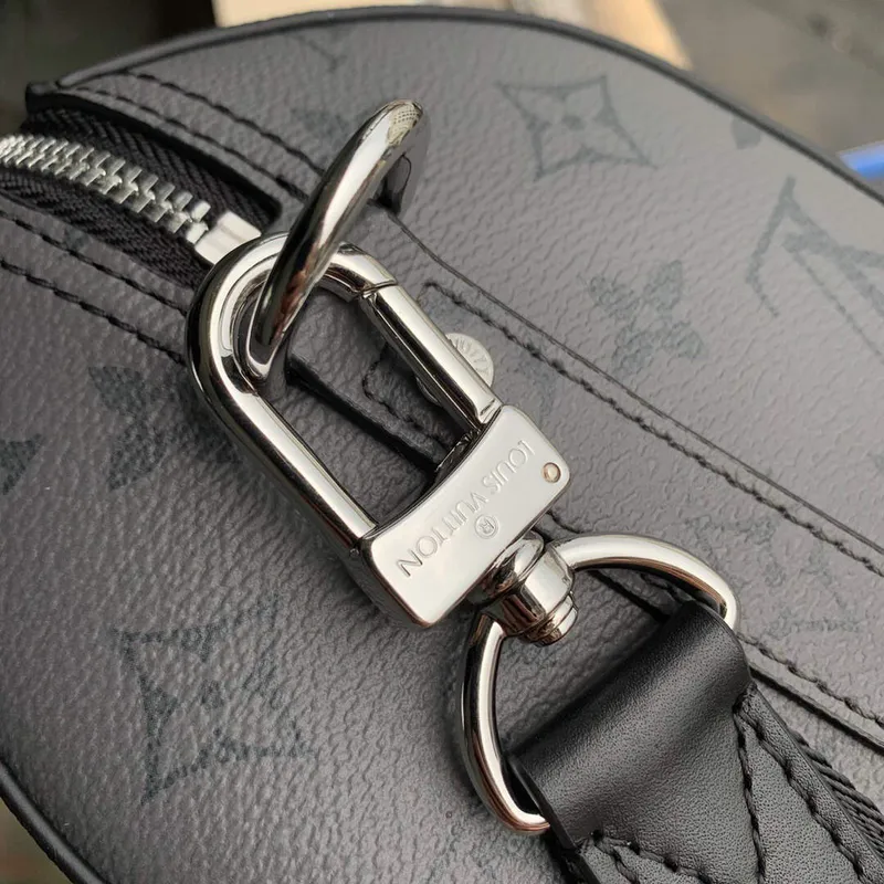 LV M46271 Louis Vuitton Keepall Bandouliere 25 Taška Černá
