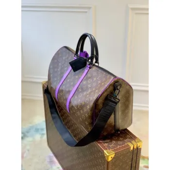 LV M46259 Louis Vuitton Keepall Bandouliere 50 Taška Fialová