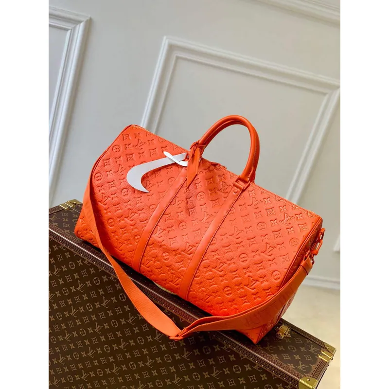 LV M20963 Louis Vuitton Keepall Bandouliere 50 Taška Oranžová