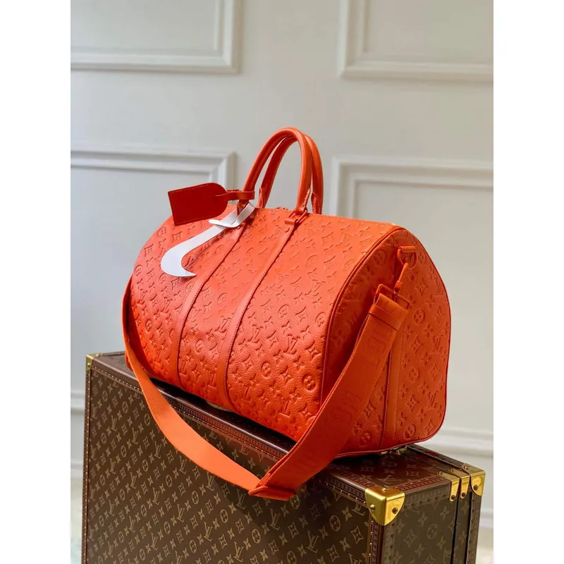 LV M20963 Louis Vuitton Keepall Bandouliere 50 Taška Oranžová