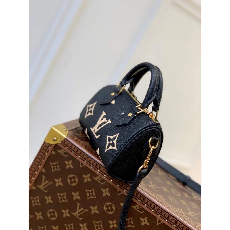 LV M81457 Louis Vuitton Nano Speedy Taška Černá