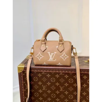 LV M81457 Louis Vuitton Nano Speedy Taška Arizona Béžová