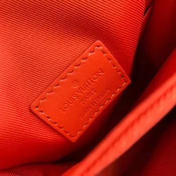 LV M81525 Louis Vuitton S LOCK Vertikální nositelná peněženka oranžová