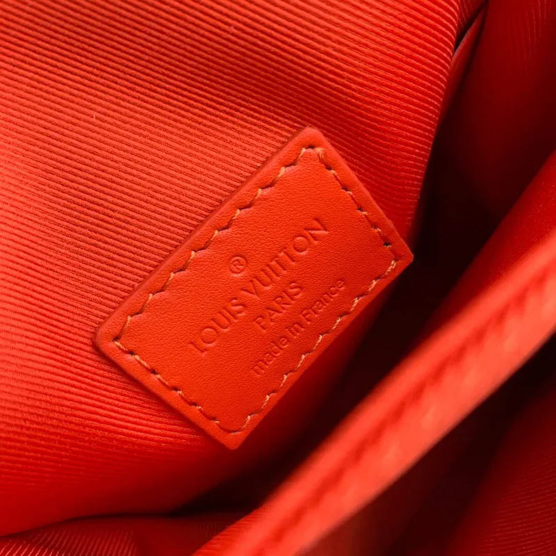 LV M81525 Louis Vuitton S LOCK Vertikální nositelná peněženka oranžová