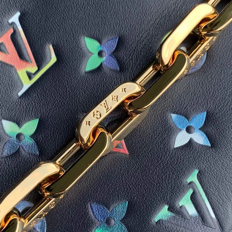 LV M21353 Louis Vuitton Coussin PM Kabelka Námořnická Modrá