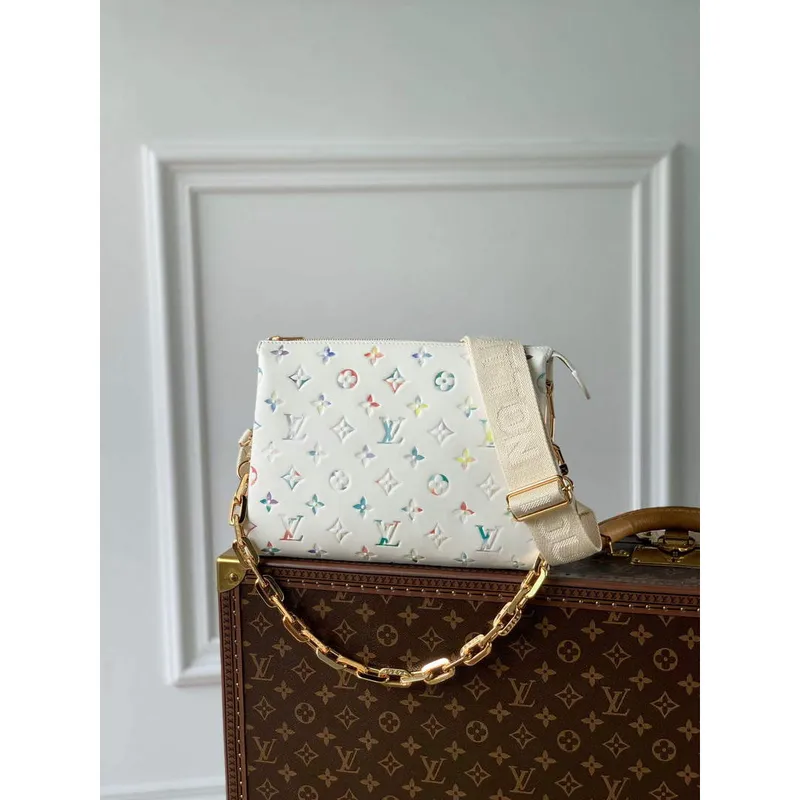 LV M21209 Louis Vuitton Coussin PM Kabelka Bílá