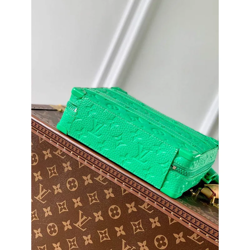 LV M20956 Louis Vuitton Taška Soft Trunk s rukojetí Mátově zelená