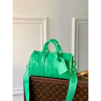 LV M20929 Louis Vuitton Keepall Bandouliere 25 Taška Mátově Zelená