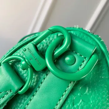 LV M20929 Louis Vuitton Keepall Bandouliere 25 Taška Mátově Zelená