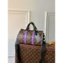 LV M46249 Louis Vuitton Keepall Bandouliere 25 Taška Fialová