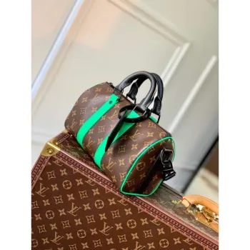 LV M46249 Louis Vuitton Keepall Bandouliere 25 Taška Zelená