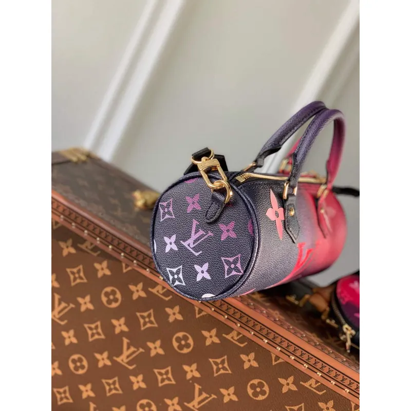 LV M59860 Louis Vuitton Papillon BB Kabelka Midnight Fuchsia