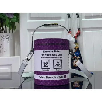 LV M81591 Louis Vuitton LV Taška ve tvaru plechovky fialová