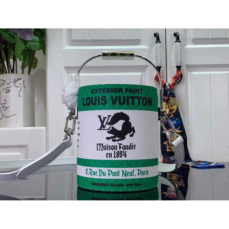 LV M81592 Louis Vuitton LV Taška ve tvaru plechovky zelená