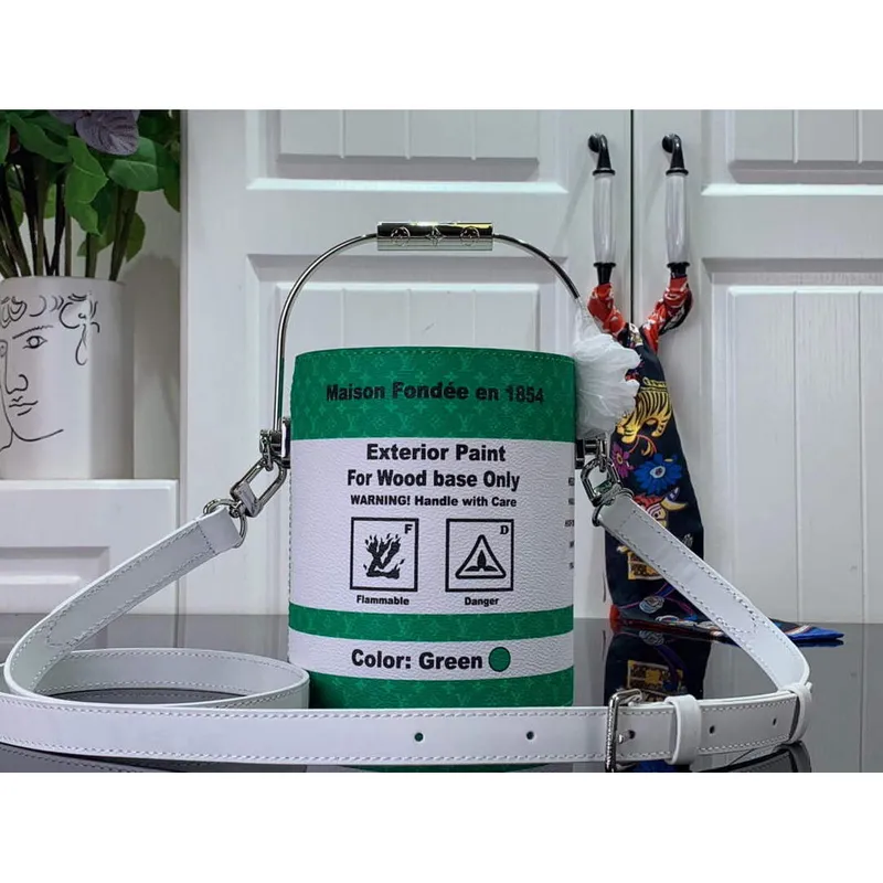 LV M81592 Louis Vuitton LV Taška ve tvaru plechovky zelená