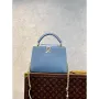 LV M59512 Louis Vuitton Capucines BB Taška Iris Purple/Crème
