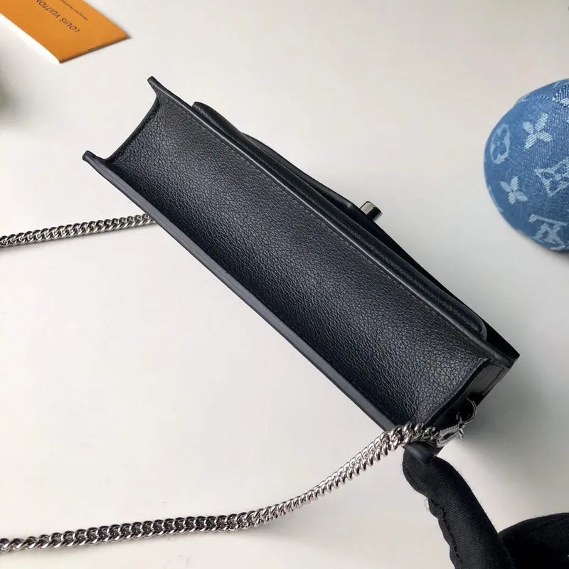 LV M63471 Louis Vuitton Mylockme Chain Pochette Černá